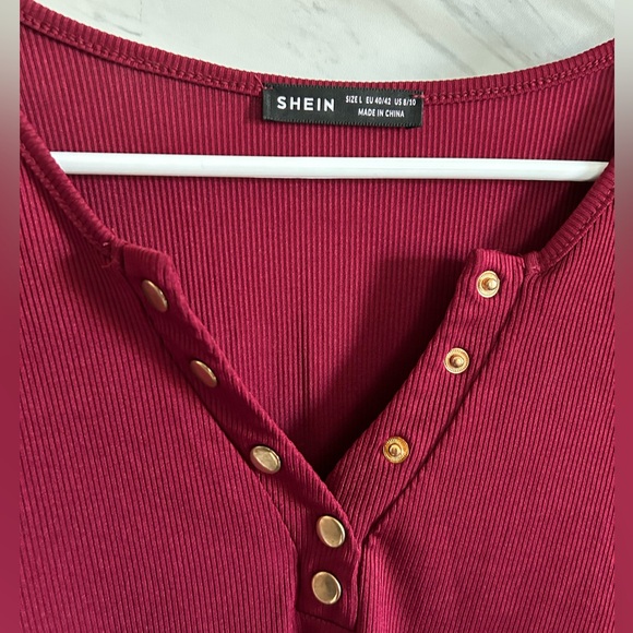 NWOT SHEIN long sleeve body suit - Picture 2 of 5